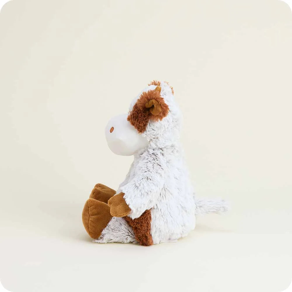 Weighted Heatable Cinnamon Latte Cow Plush