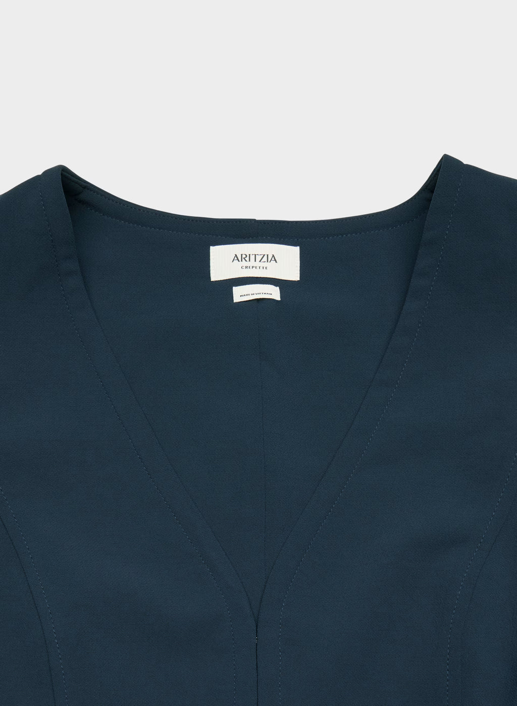 Lined Tailored Suit Vest - Olive