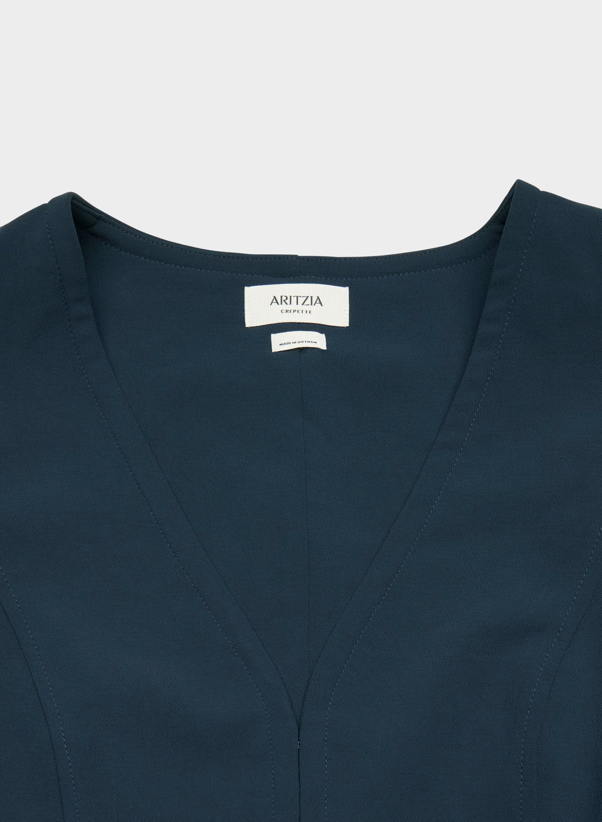 Lined Tailored Suit Vest - Olive