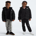 Kids' Fleece-Lined Insulated Parka - Black