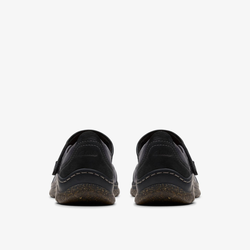 Women's Leather Mary Jane Flat - Black