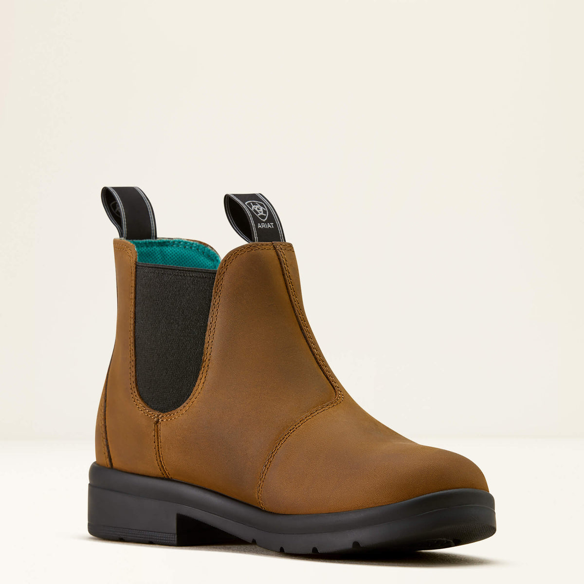 Kids' Leather Chelsea Boots - Black