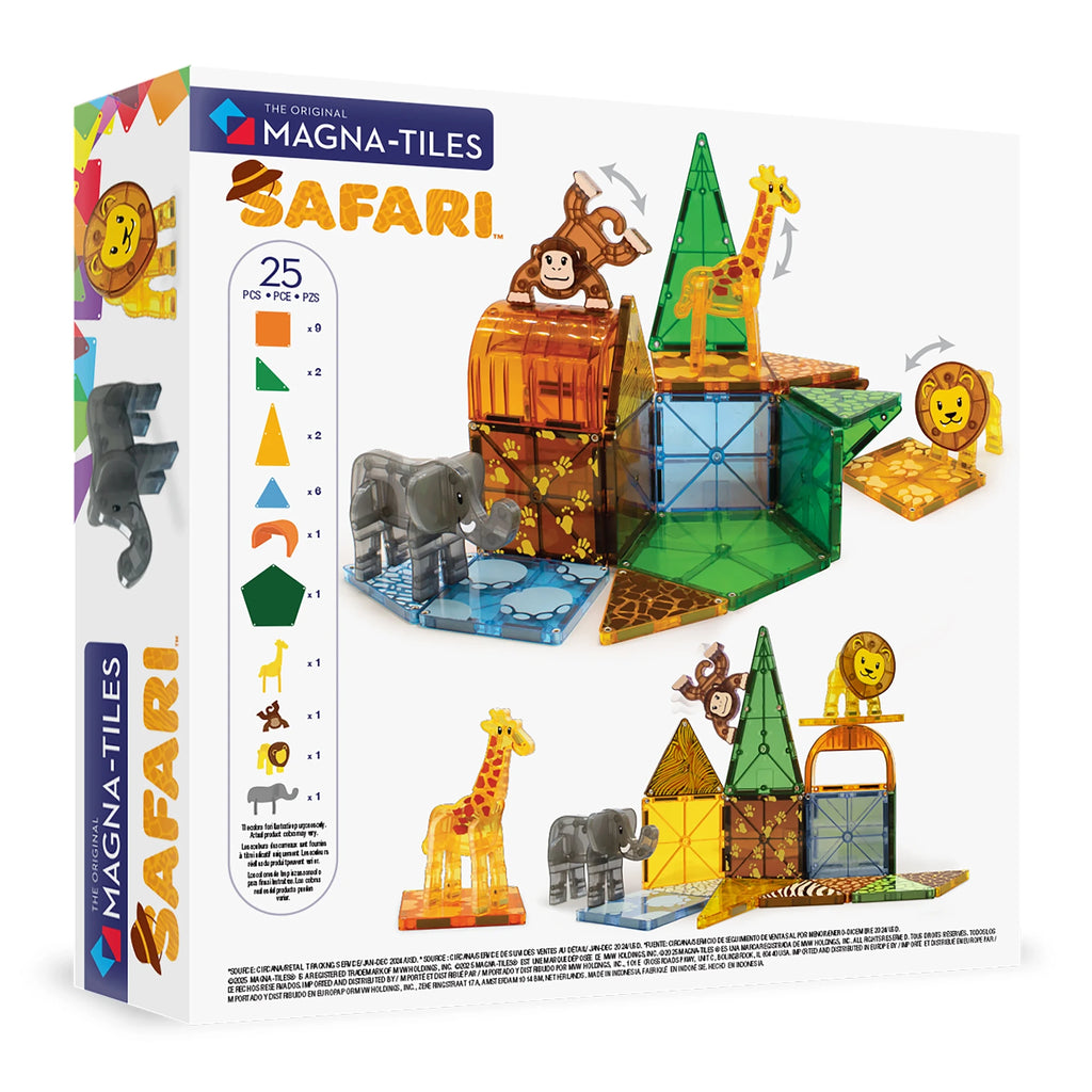 Savannah Animal Magnetic Building Set - 25 Pieces
