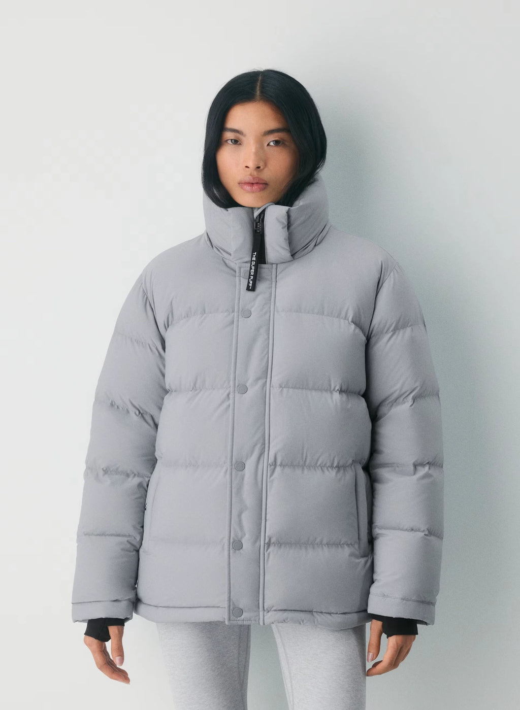Long Down Puffer Jacket - Blue