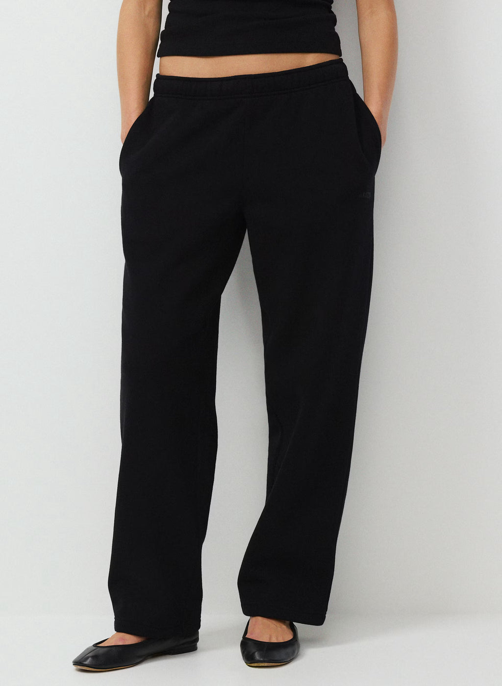 Straight-Leg Fleece Sweatpants - Yellow