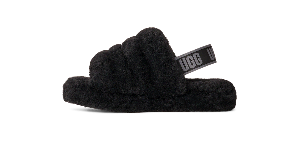 Kids' Sheepskin Strap Slide - Natural