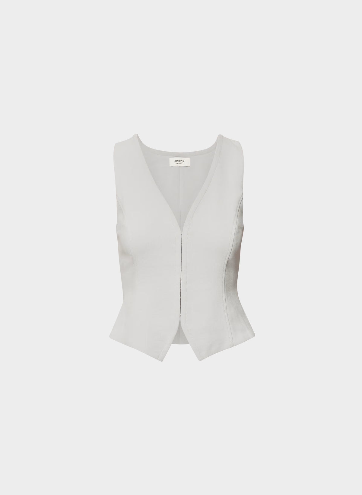 Lined Tailored Suit Vest - Olive