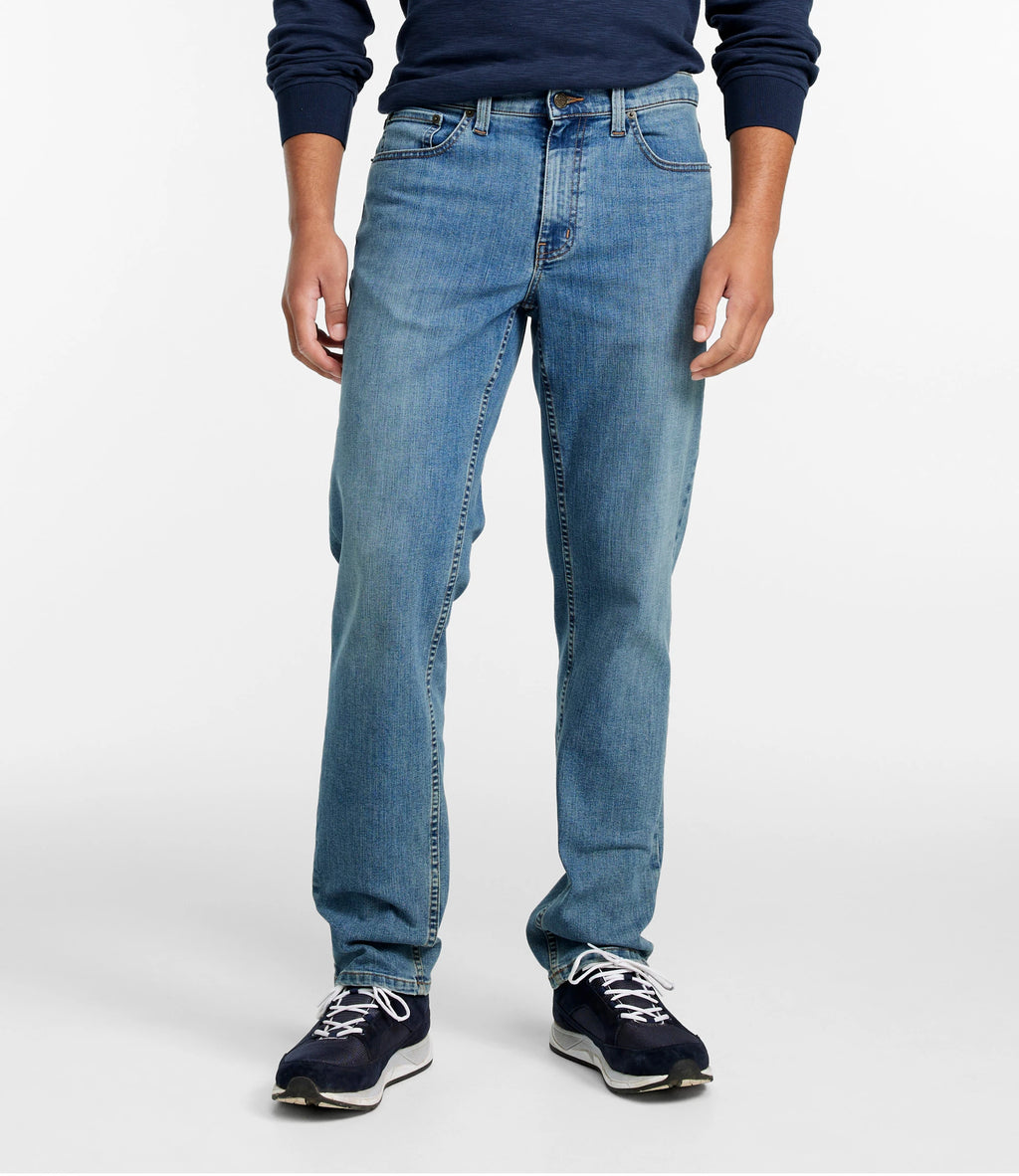 Men's Stretch Straight-Leg Jeans - Tan