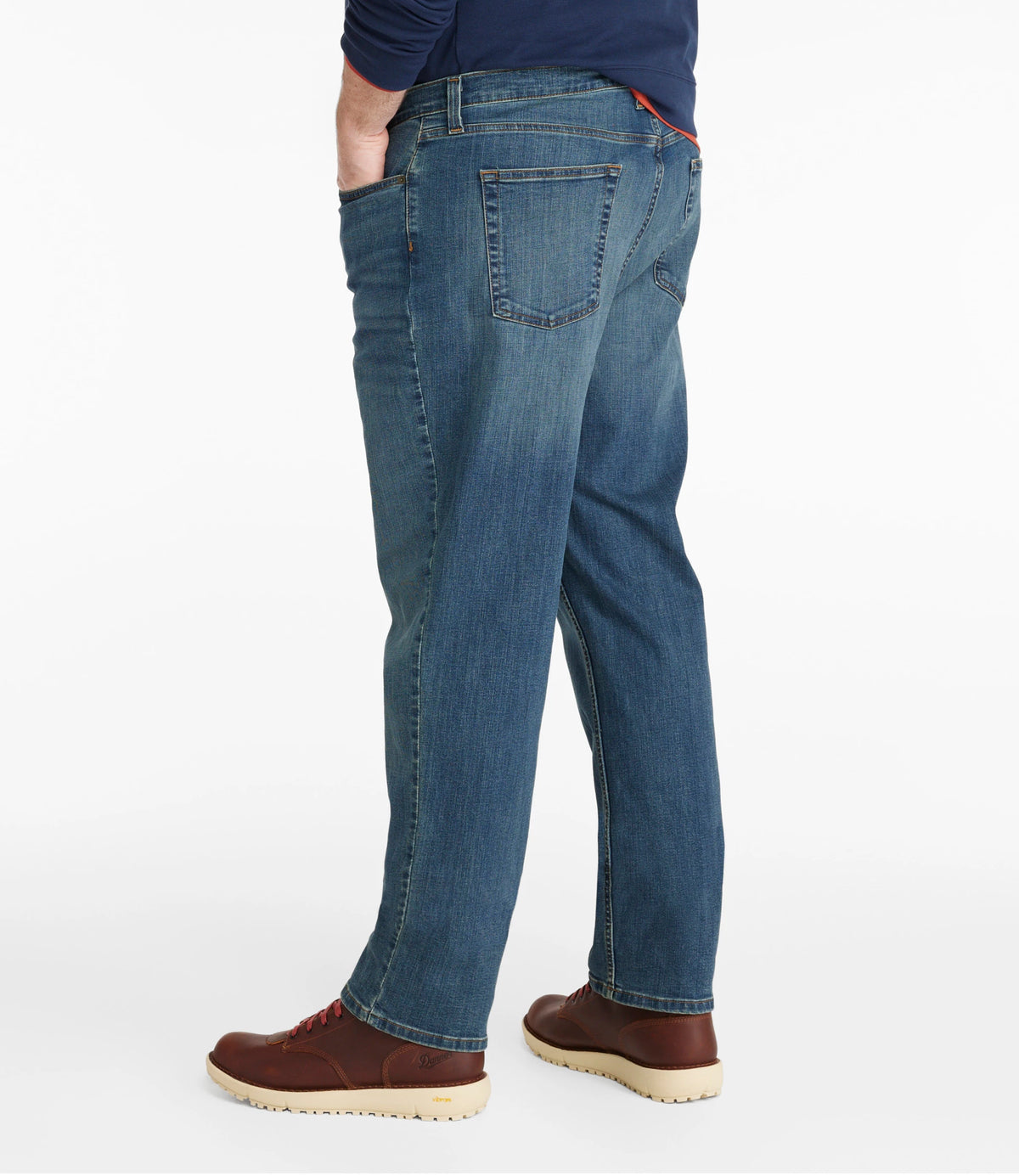 Men's Stretch Straight-Leg Jeans - Tan
