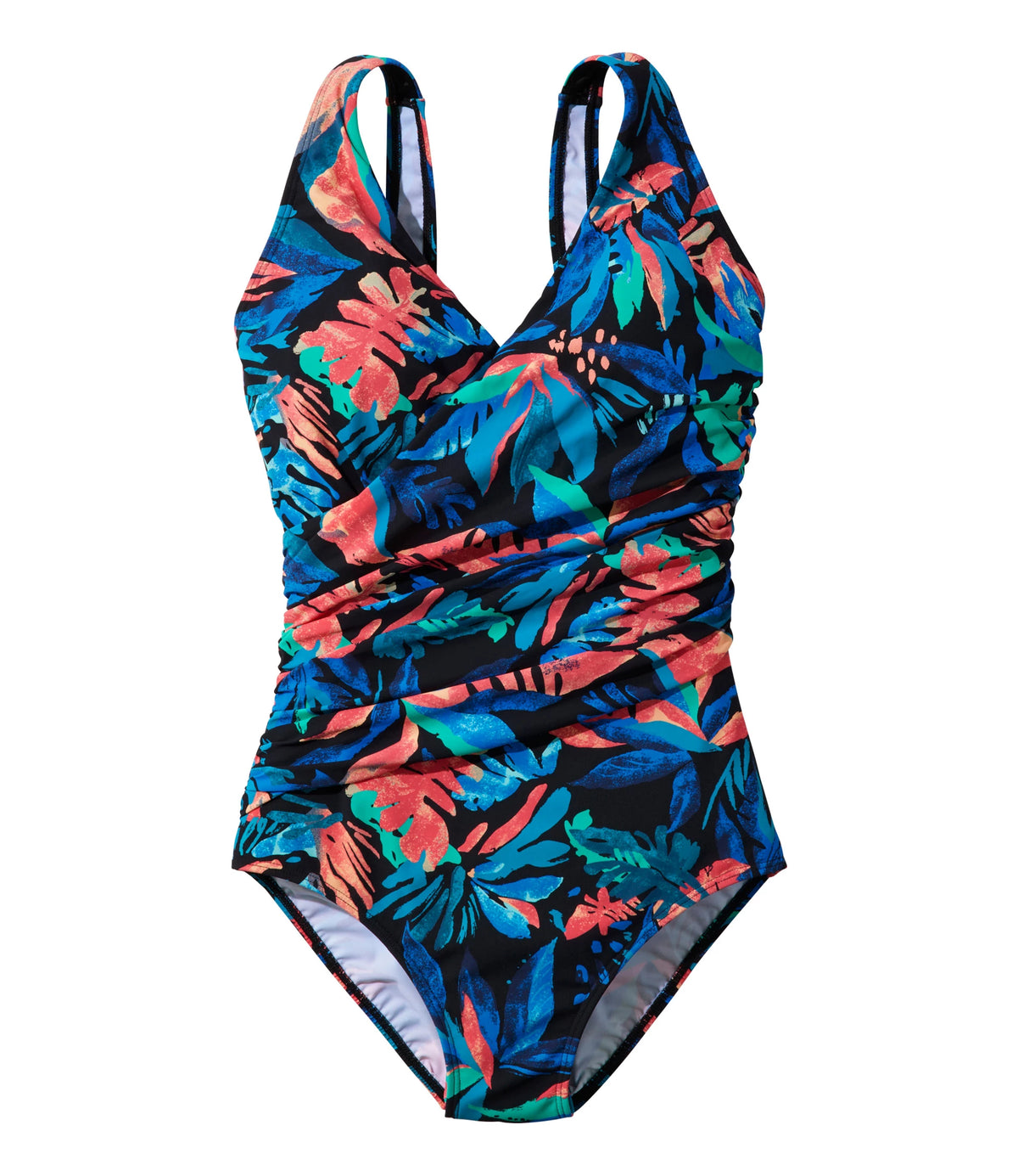 Women's Shaping One-Piece Swimsuit - Black Fern Leaf