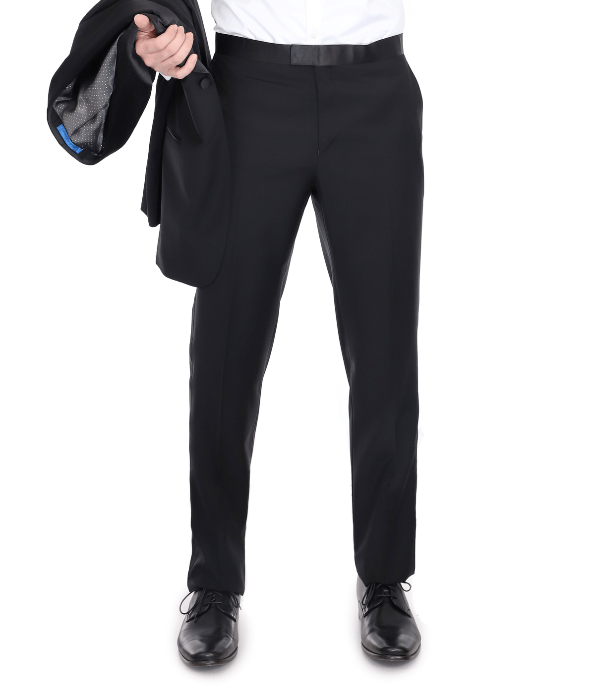 Men's Black Shawl Lapel Wool Regular Fit Tuxedo