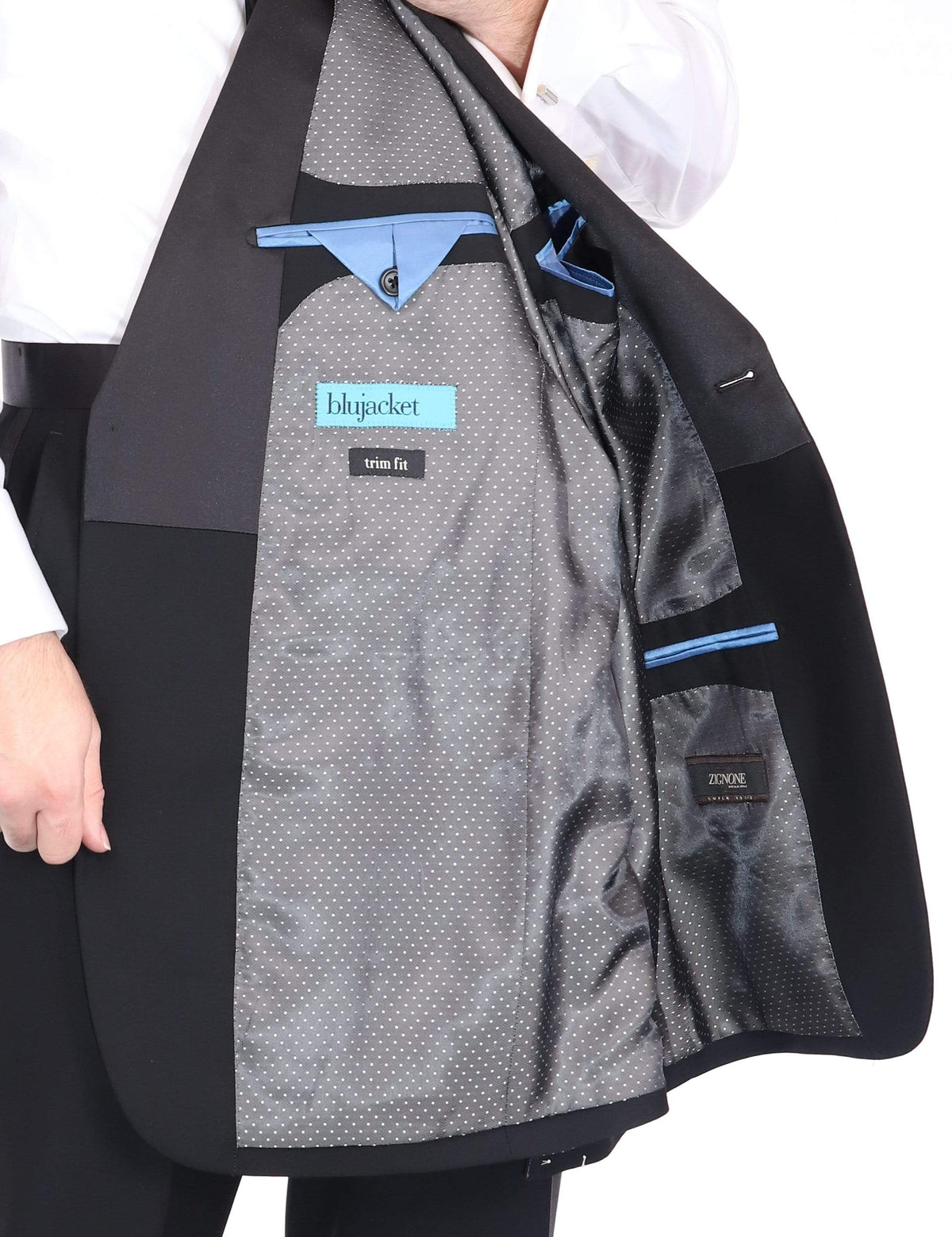 Men's Black Shawl Lapel Wool Regular Fit Tuxedo