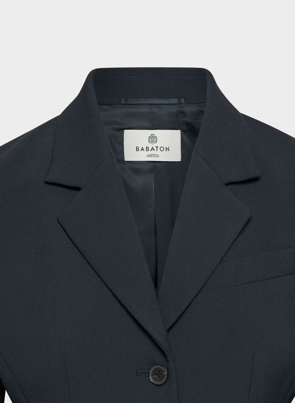 Single-Breasted Stretch Blazer - Brown Check