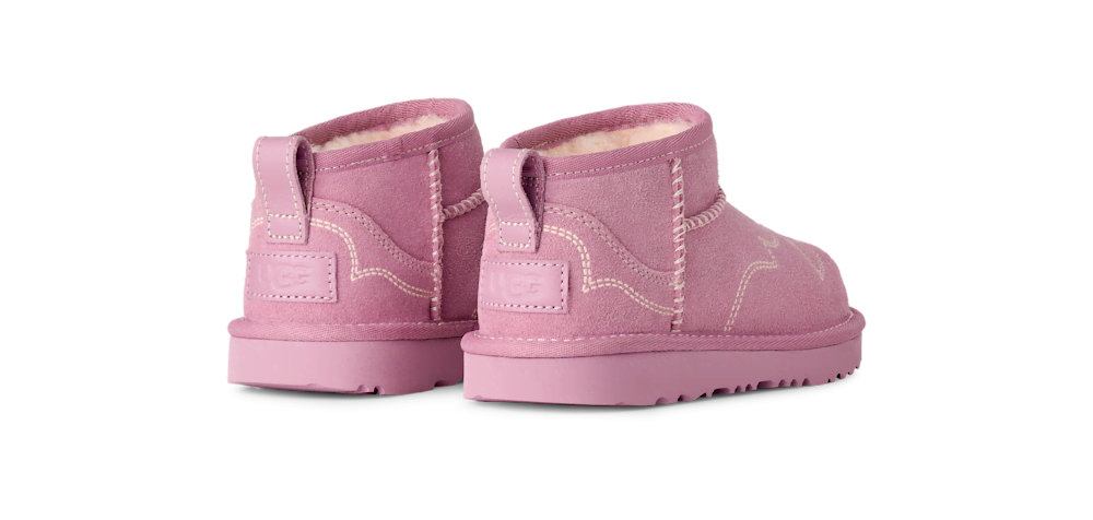 Kids' Suede Western-Inspired Short Boots - Chestnut