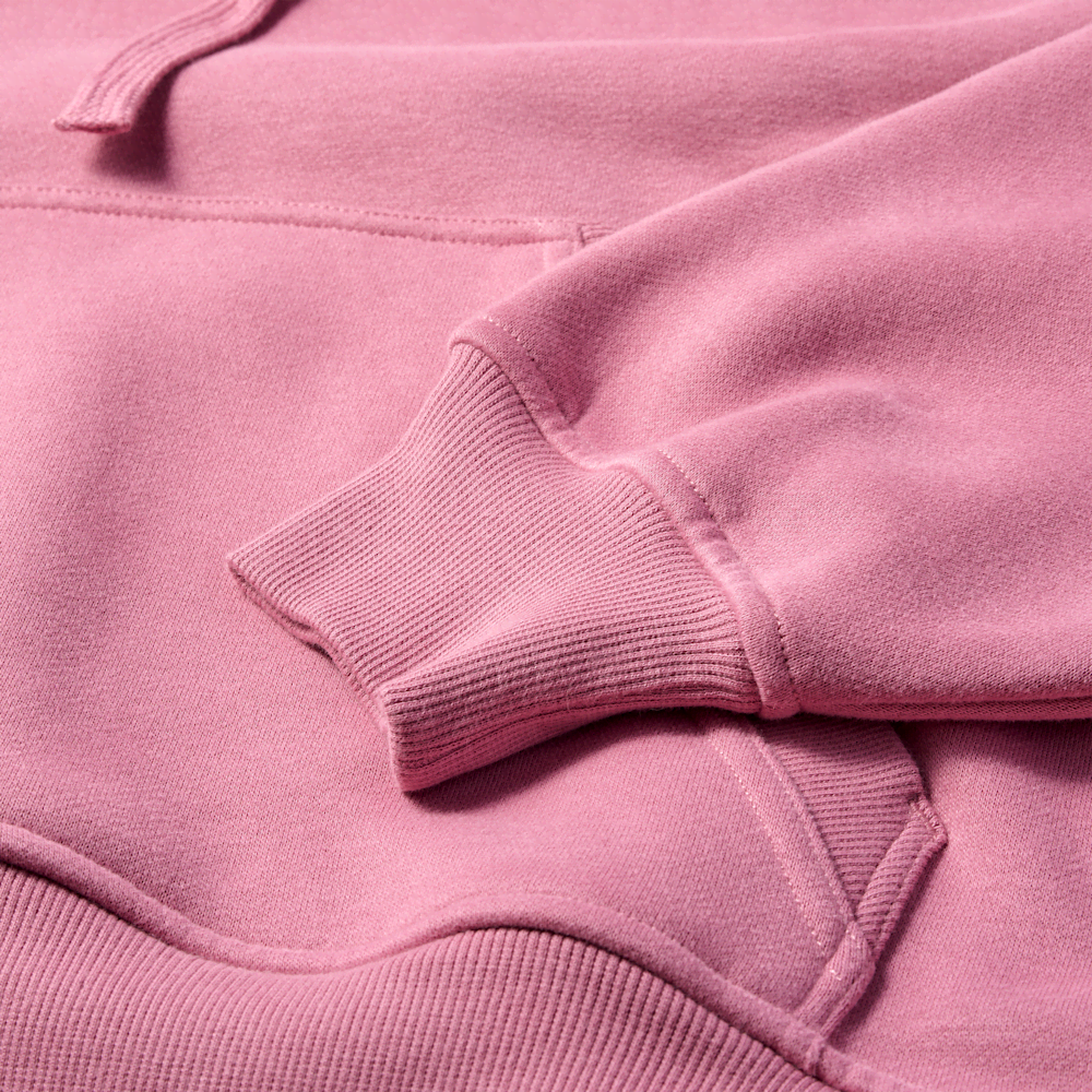 Women's Oversized Chenille Appliqué Hoodie - Black
