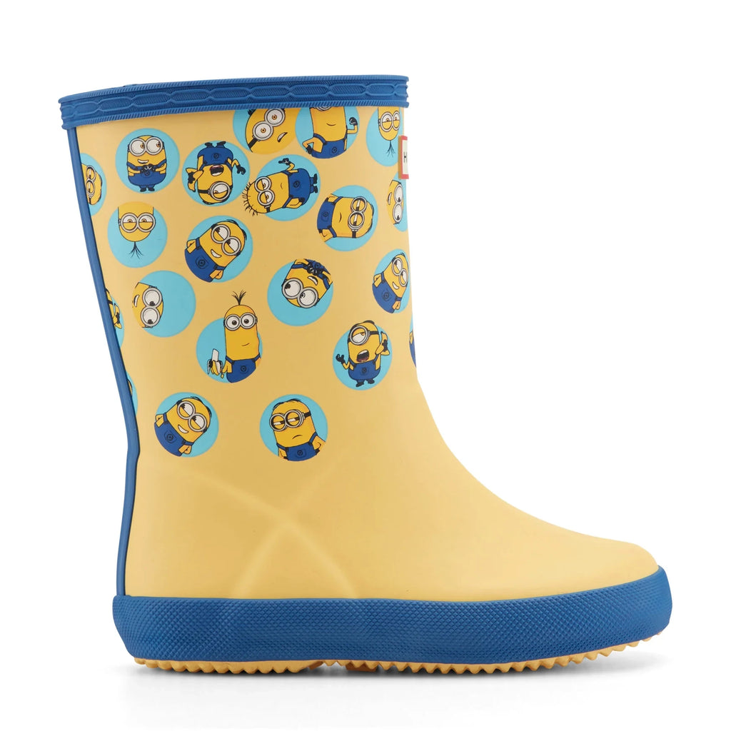 Kids' Waterproof Rubber Rain Boot - Yellow Character
