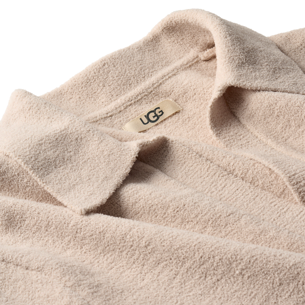 Women's Short-Sleeve Polo Sweater - Sand
