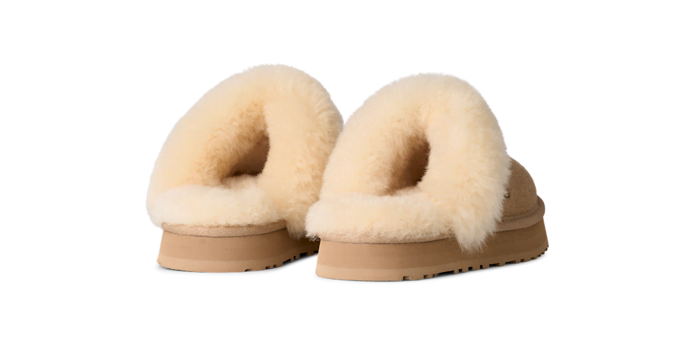 Kids' Suede Platform Slippers - Sand