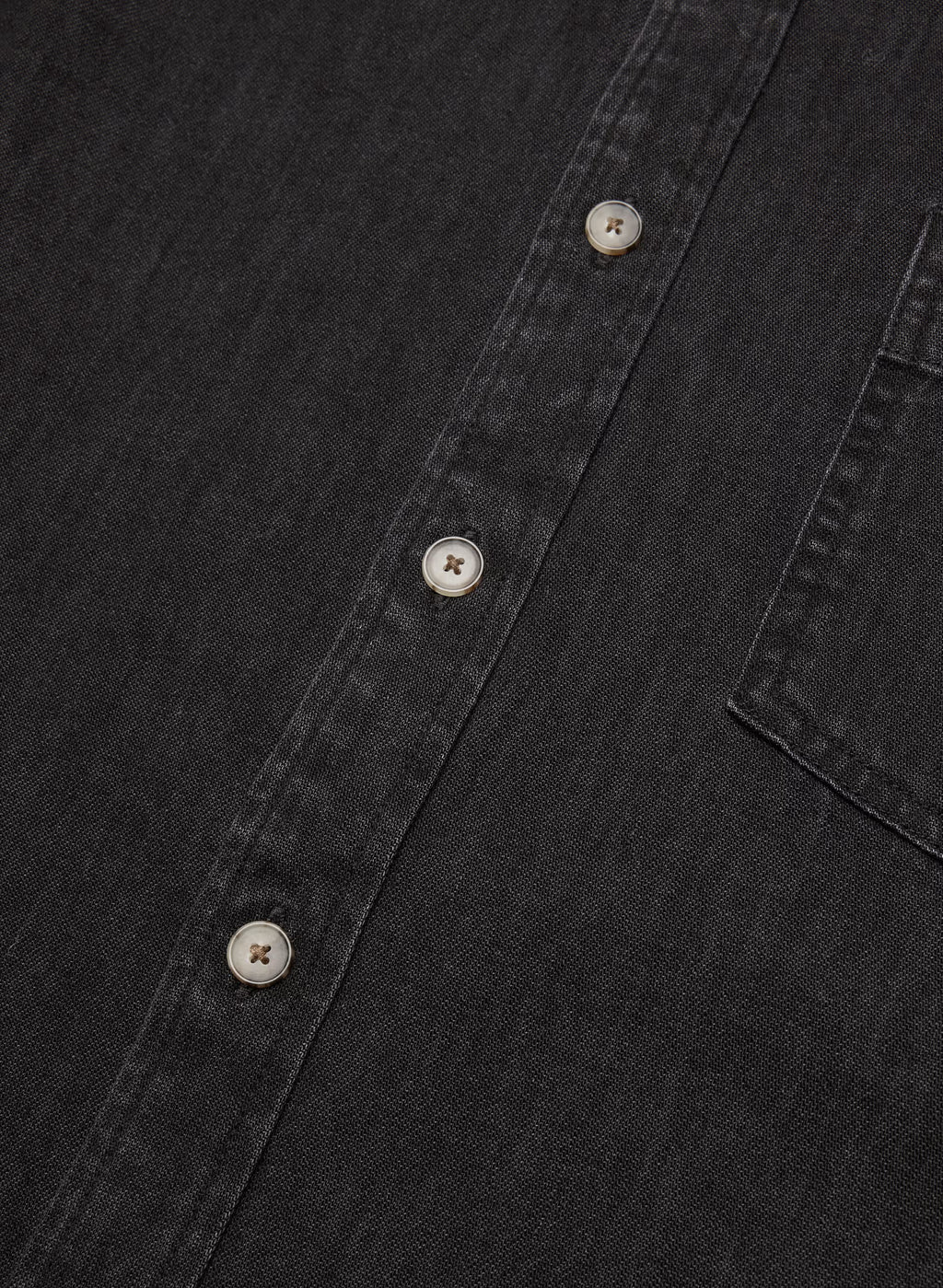 Oversized Hemp Blend Denim Shirt - Indigo