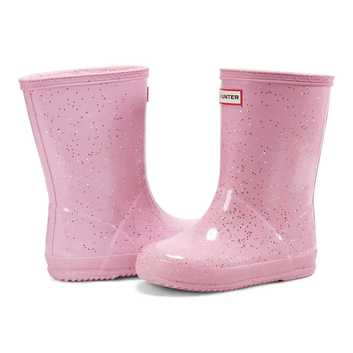 Kids' Insulated Glitter Rain Boots - Light Pink
