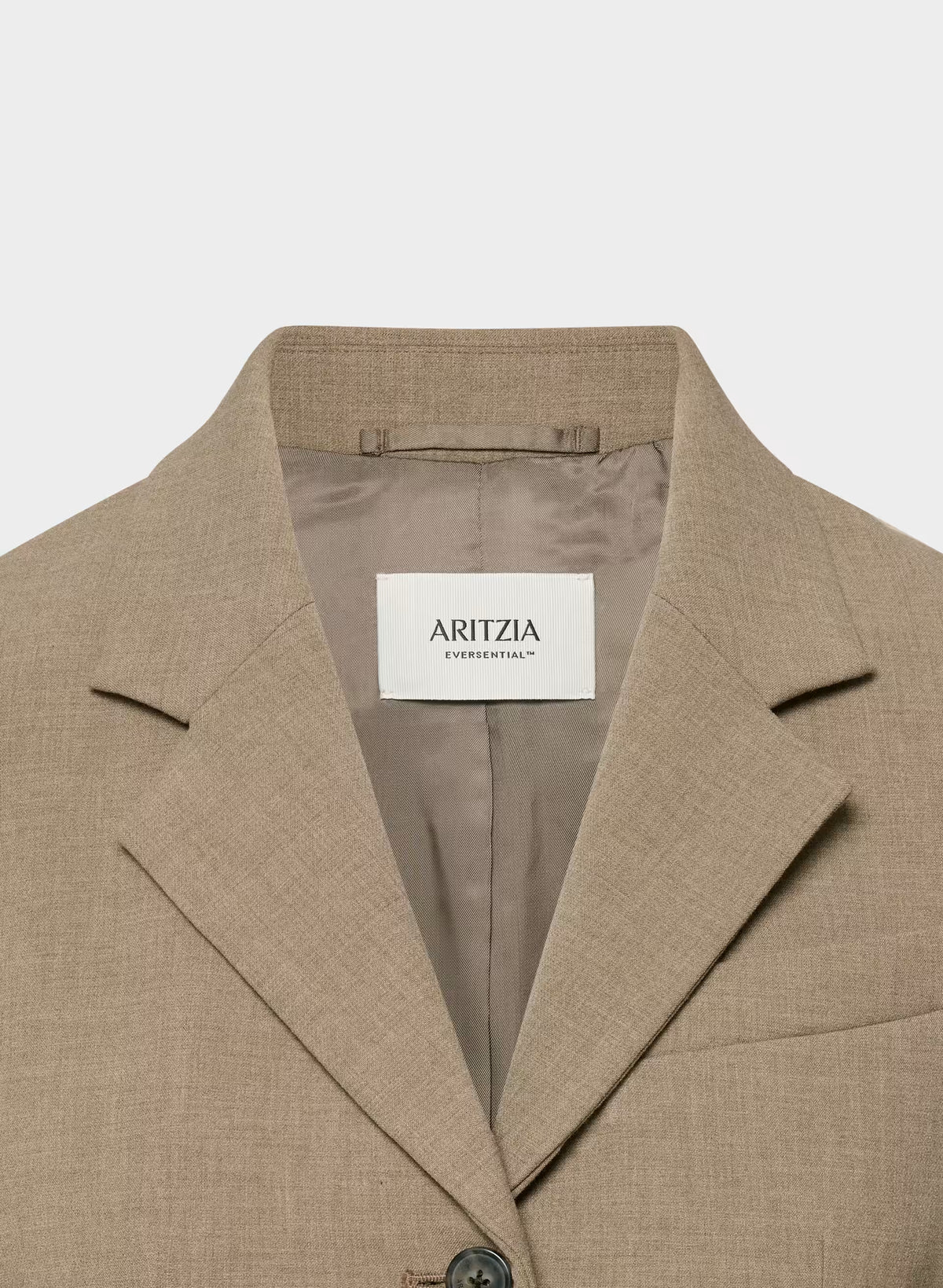 Single-Breasted Stretch Blazer - Brown Check