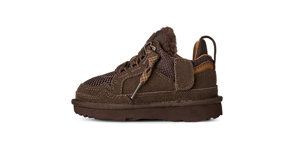 Toddler Suede and Mesh Sneaker - Brown