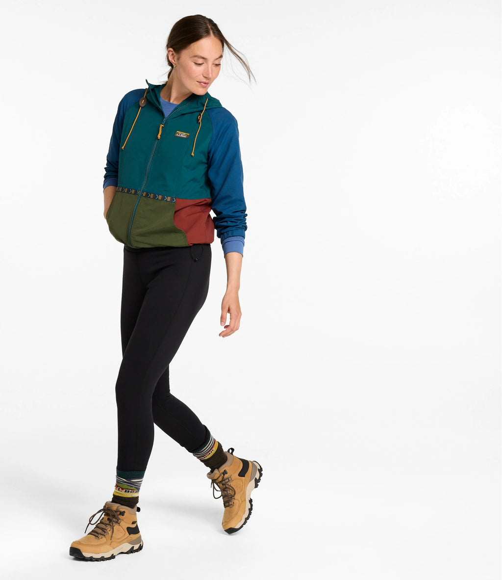 Women's Hooded Windbreaker Jacket - Green