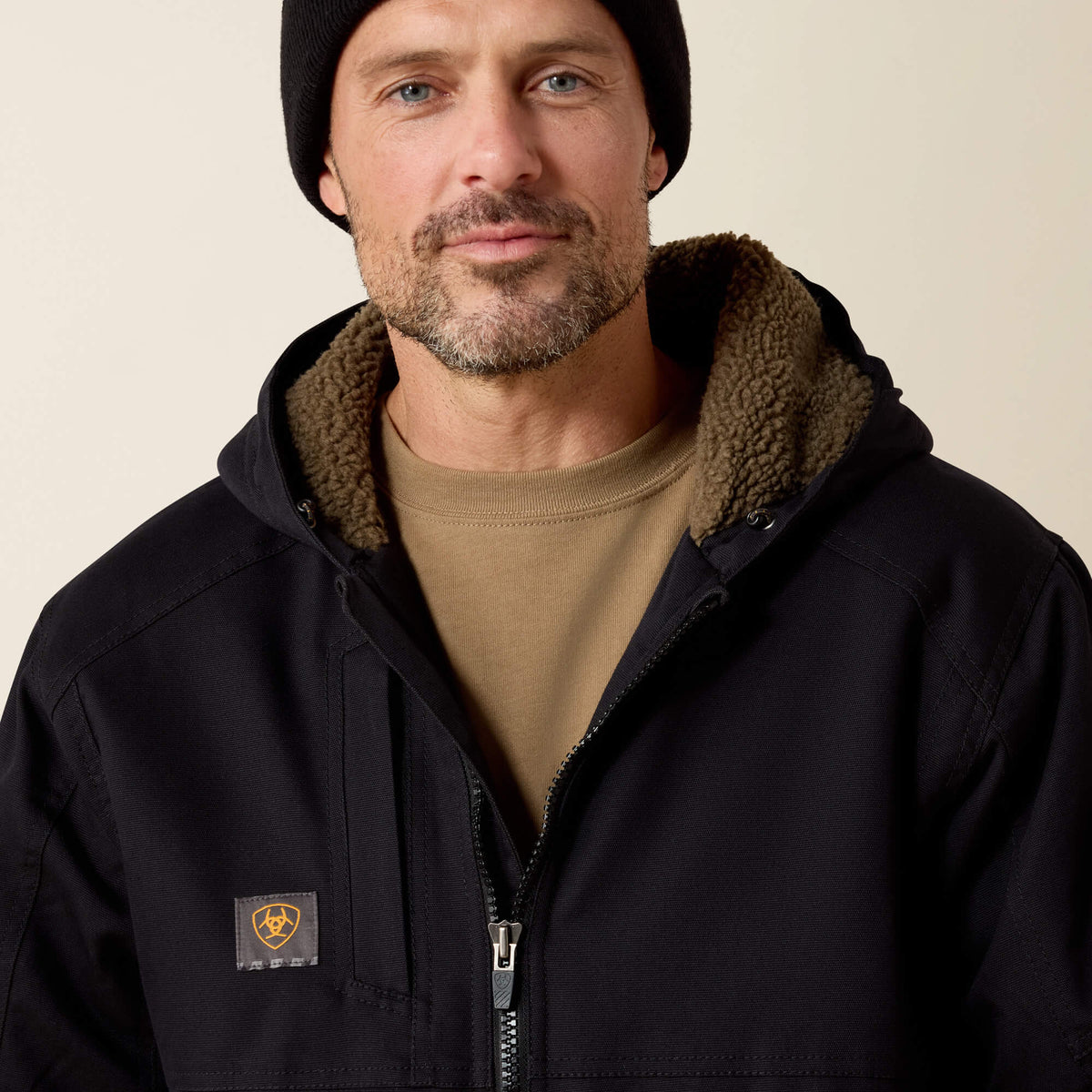 Men's Water-Repellent Sherpa-Lined Work Jacket