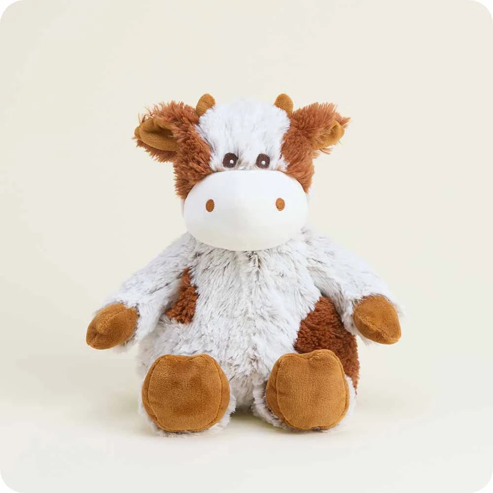 Weighted Heatable Cinnamon Latte Cow Plush