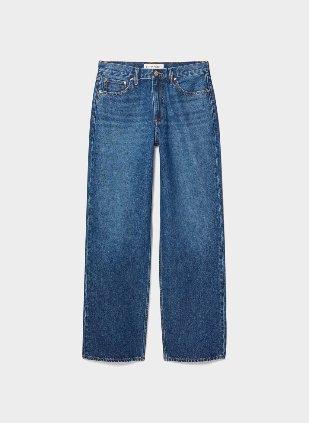 Low-Rise Baggy Jeans - Medium Indigo