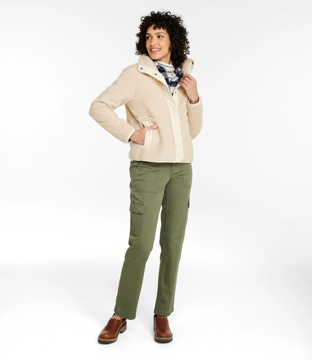 Women's Sherpa Fleece Jacket - Teal