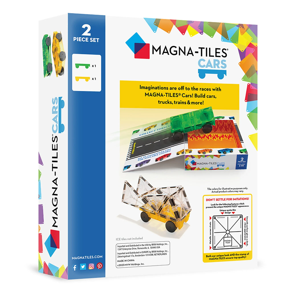 Magnetic Vehicle Chassis Set - Green & Yellow