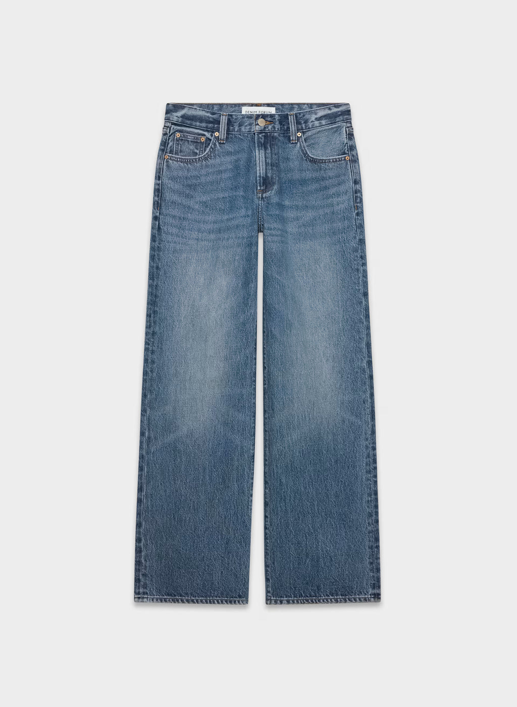 Low-Rise Wide-Leg Jeans - Dark Blue