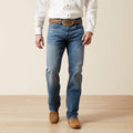Men's Relaxed Bootcut Stretch Jeans - Blue