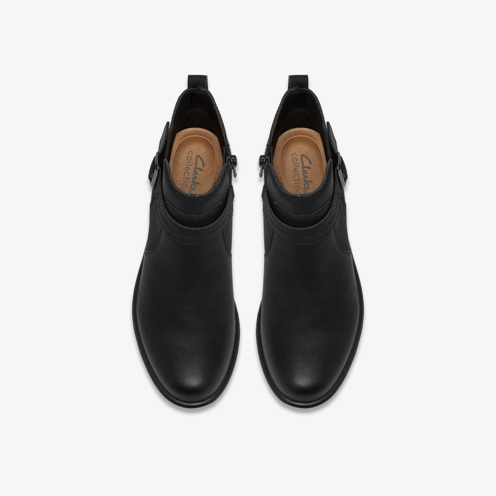 Leather Ankle Boot - Black