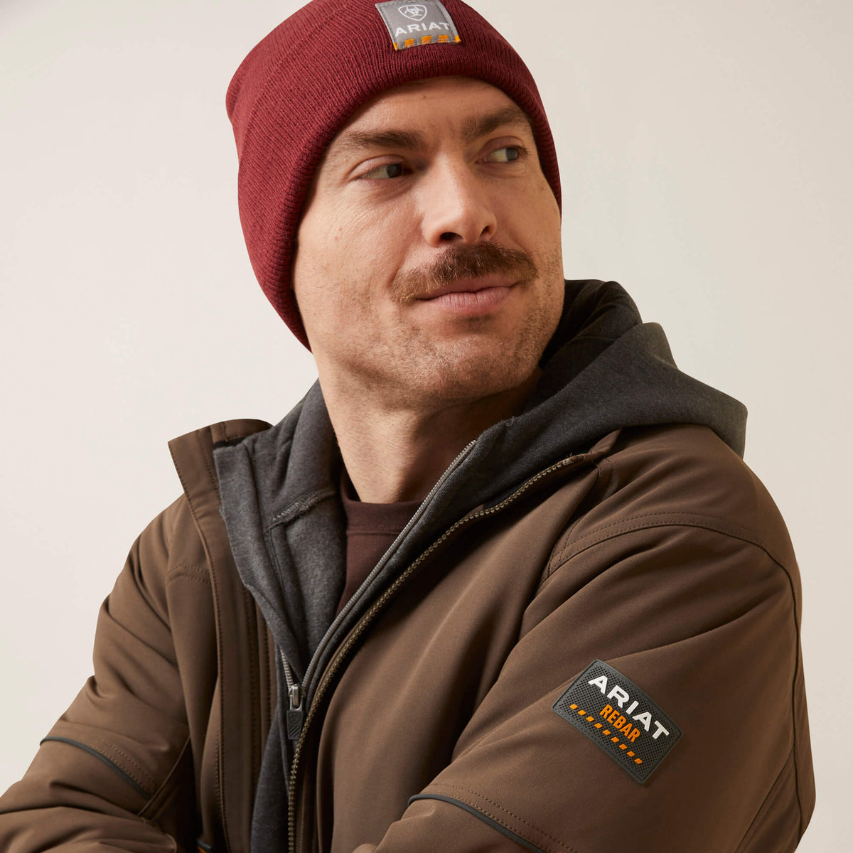 Men's Insulated Water-Repellent Work Jacket - Grey