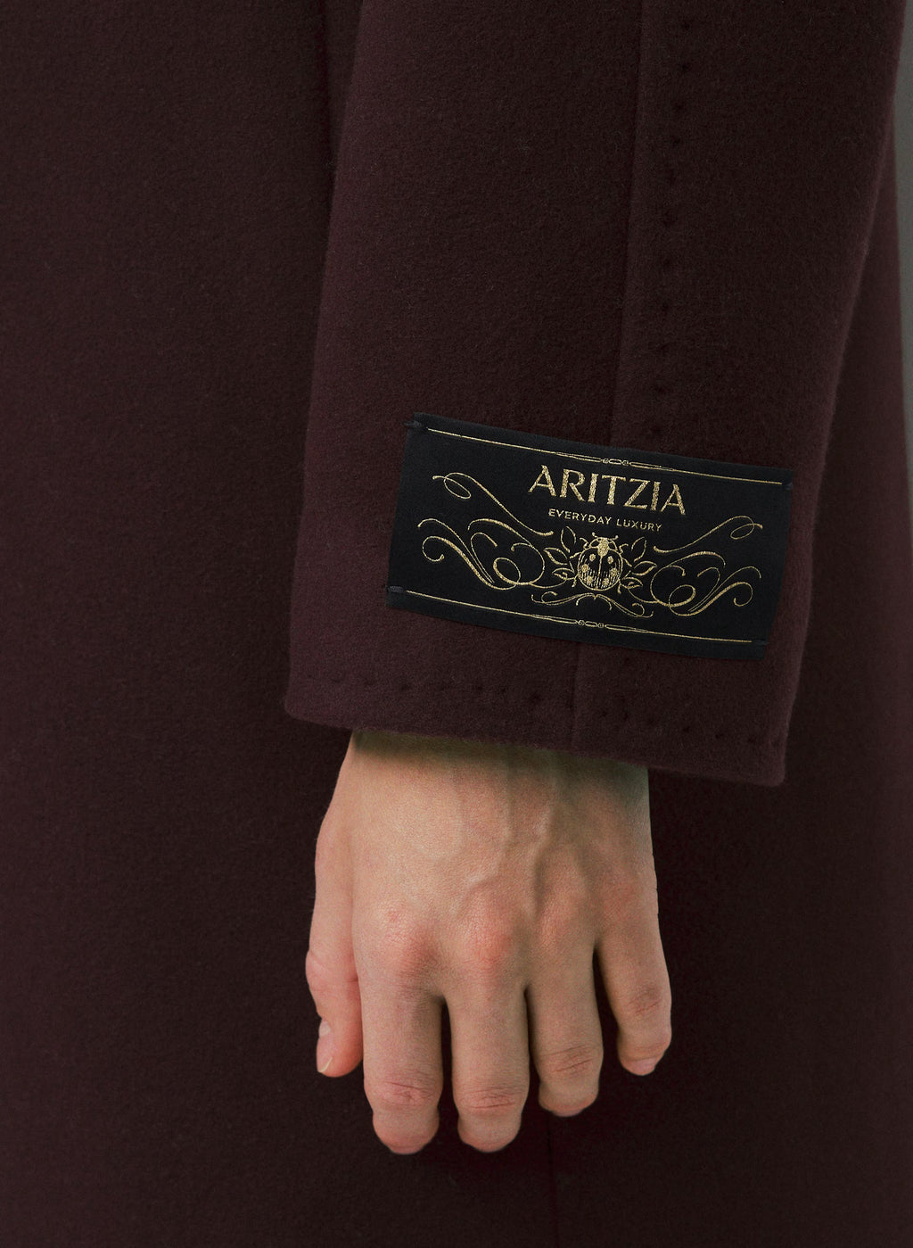 Double-Breasted Wool Cashmere Coat - Herringbone