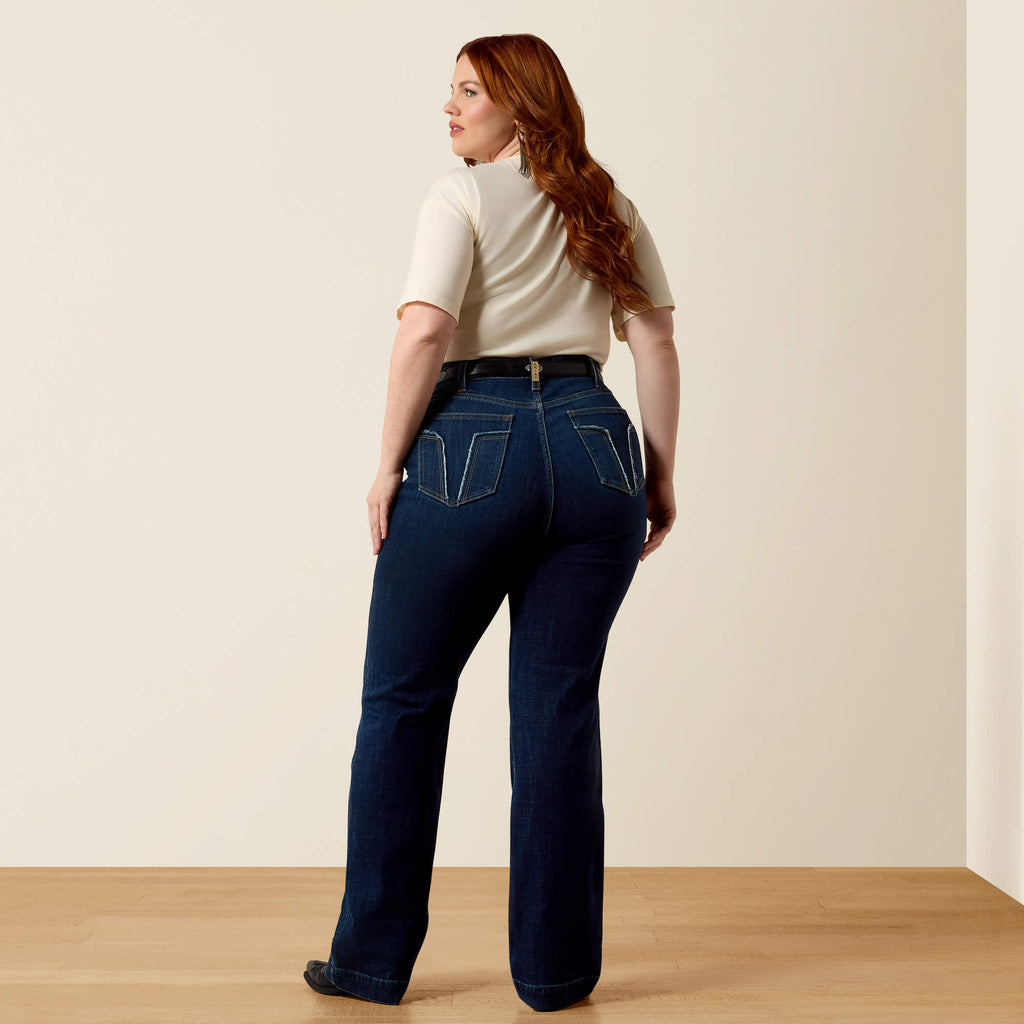 Women's High-Rise Slim Trouser Jeans - Blue