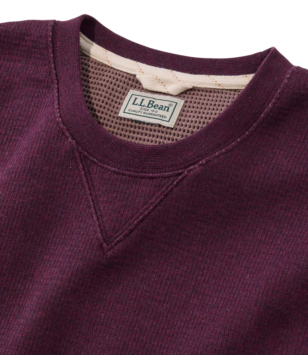 Men's Waffle Knit Crewneck Sweatshirt - Blue