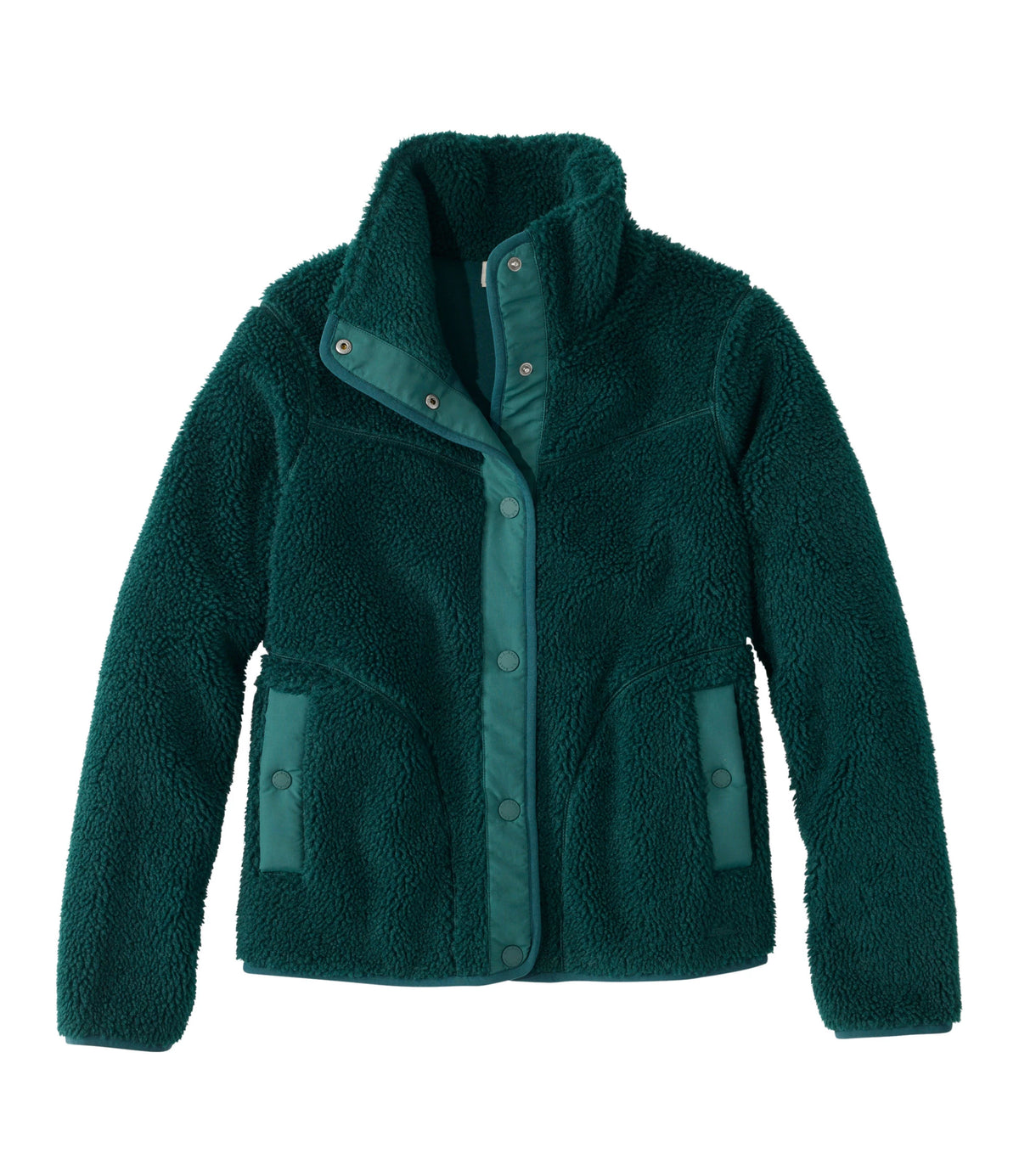 Women's Sherpa Fleece Jacket - Teal