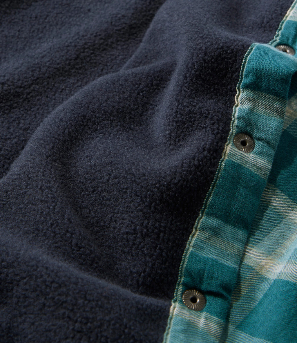 Women's Fleece-Lined Flannel Snap Shirt - Red Plaid