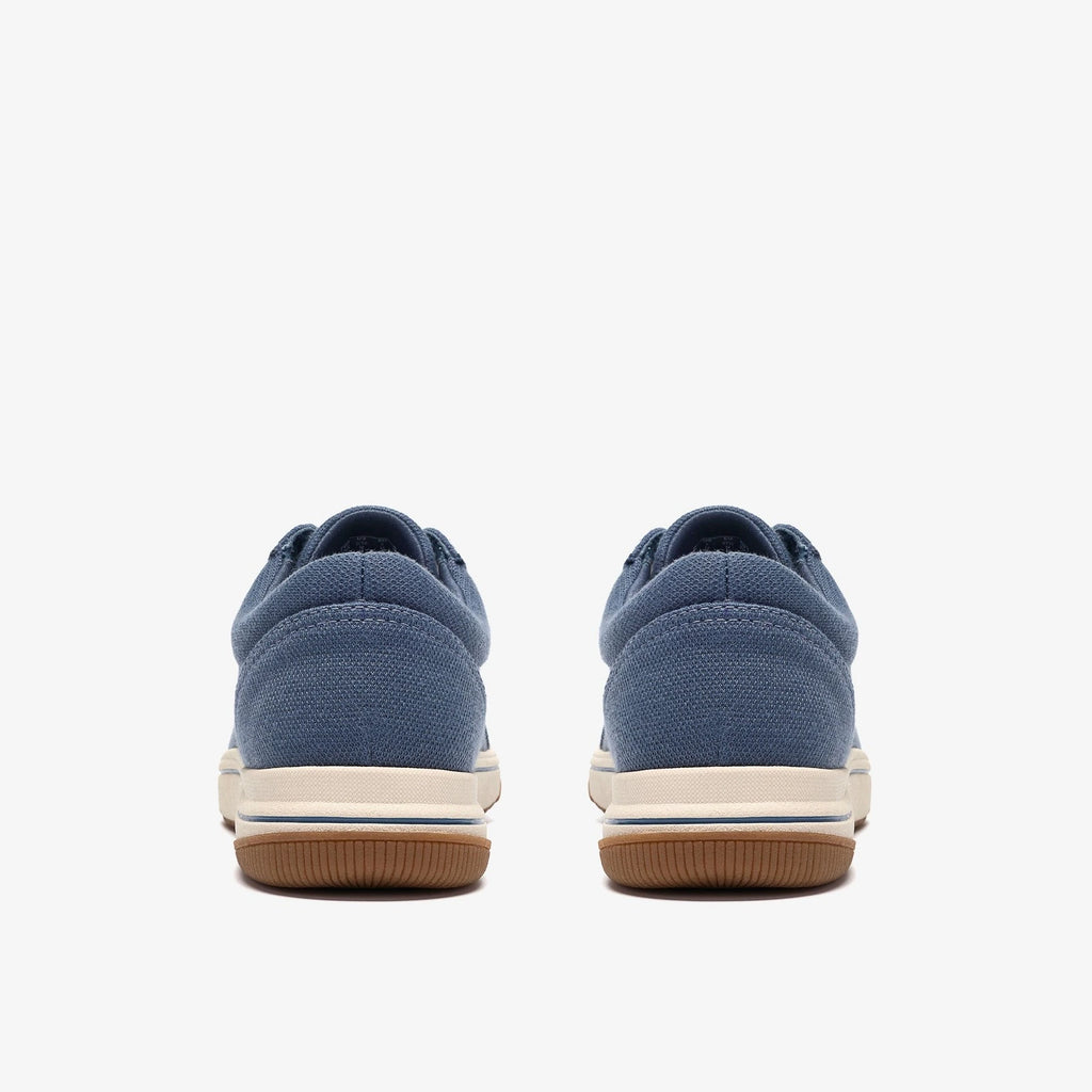 Textile Lace-Up Sneaker - Denim Blue