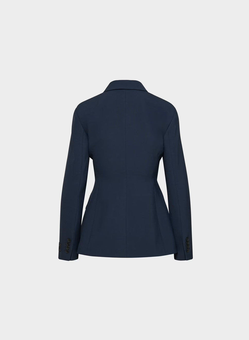 Single-Breasted Stretch Blazer - Brown Check