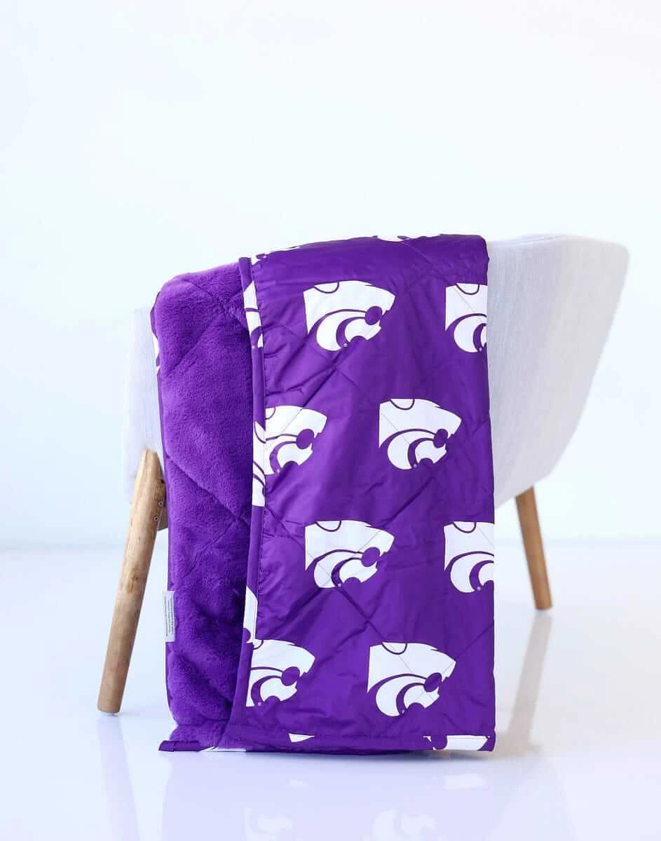 Hooded Outdoor Stadium Blanket - Purple