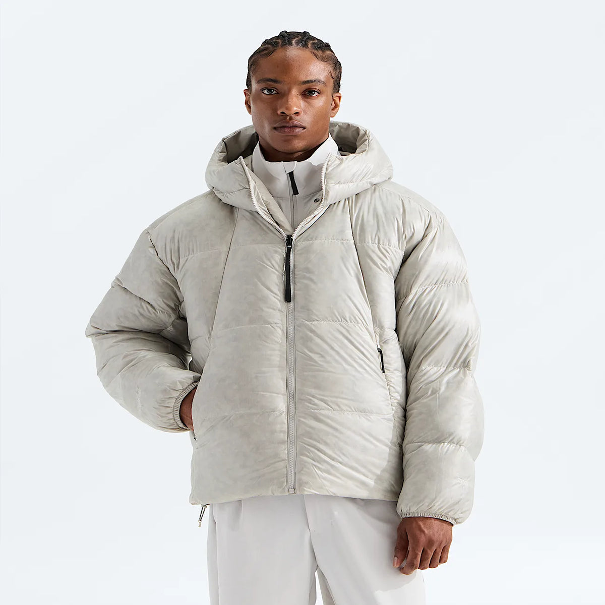 Men's Reversible Down Jacket - Cloud