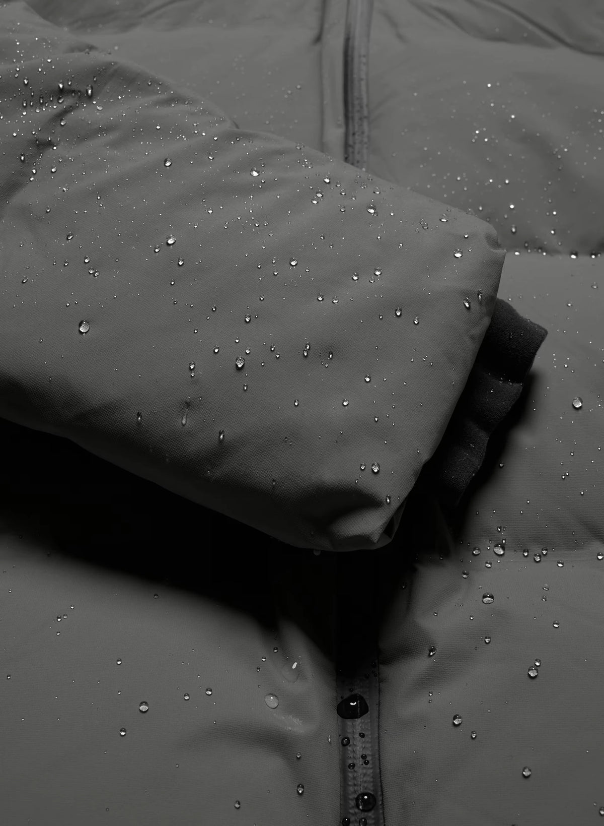 Waterproof Long Down Puffer Coat - Gray