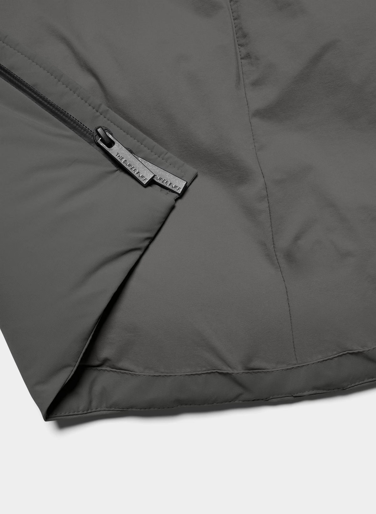 Waterproof Long Down Puffer Coat - Gray