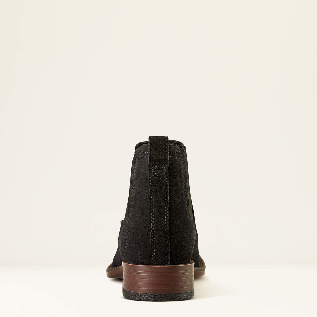 Men's Suede Wide Square Toe Chelsea Boots - Navy