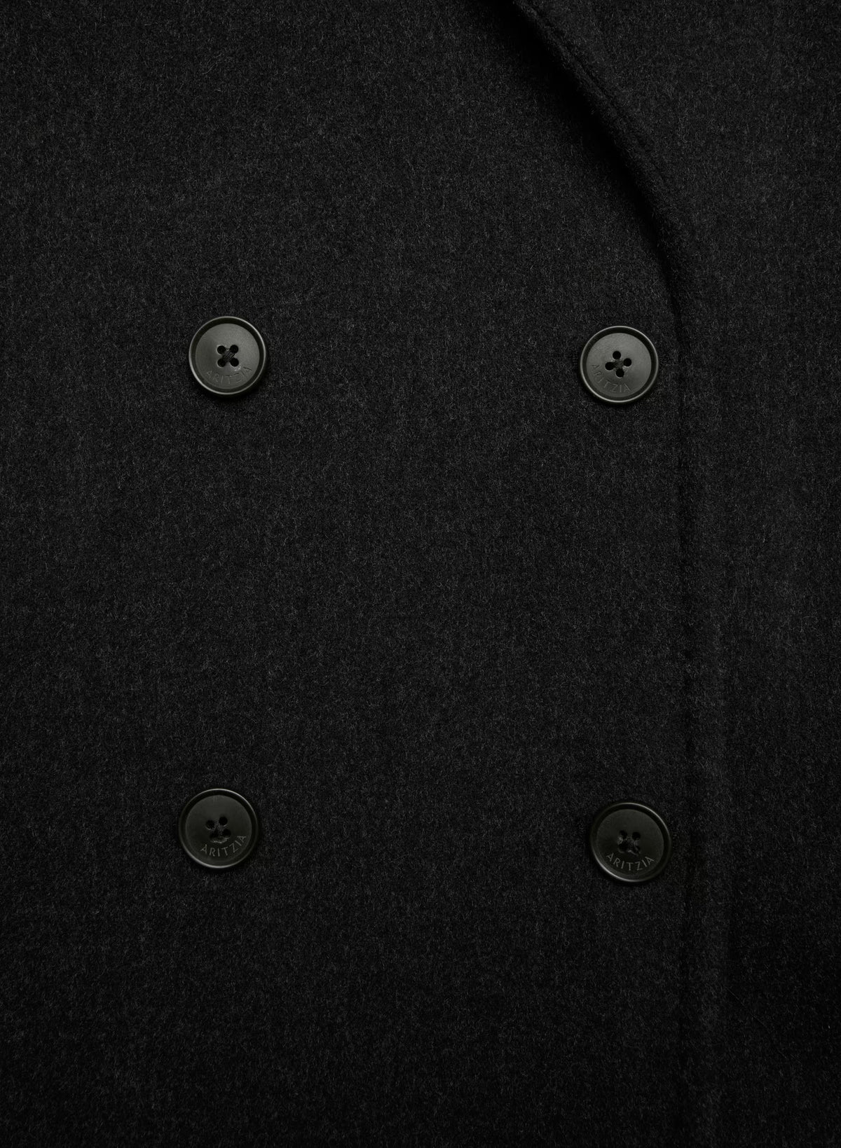 Double-Breasted Wool Cashmere Coat - Herringbone