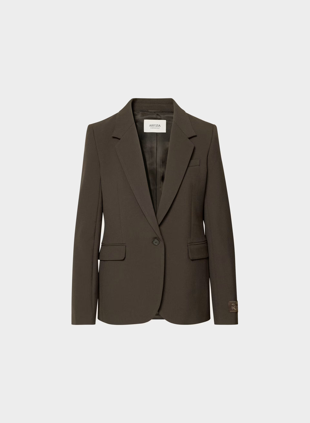 Single-Breasted Stretch Blazer - Check